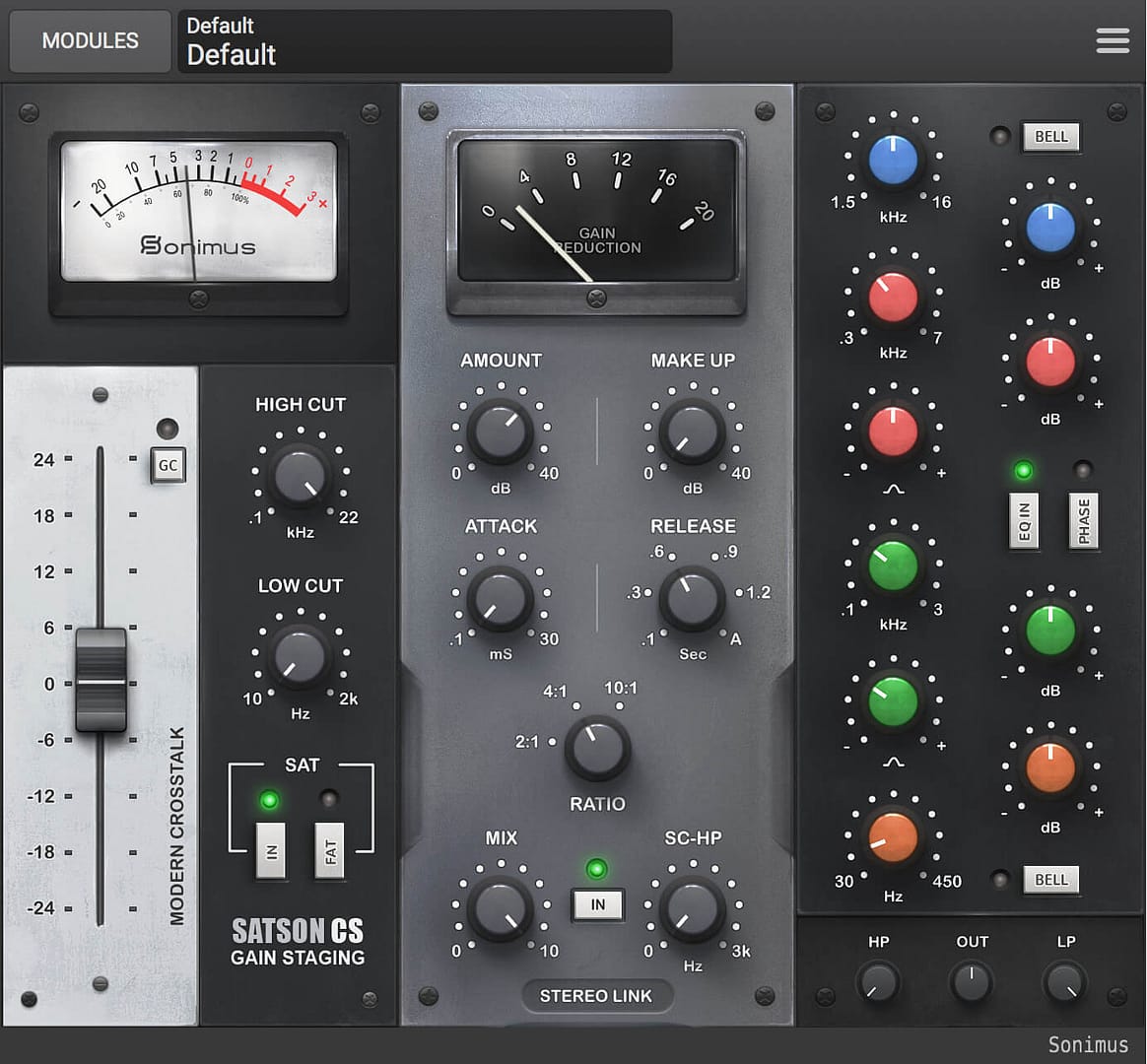 Sonimus Satson CS Real Satson CS Graphical User Interface (GUI)