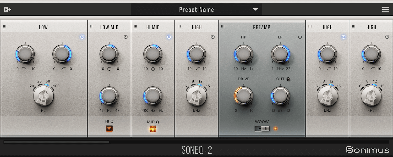 SonEQ 2 copy Real Satson CS Graphical User Interface (GUI)