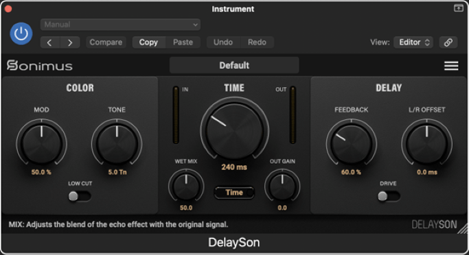 DelaySon Mix Knob