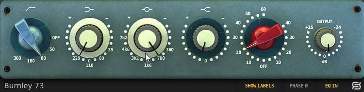 Burnley 73 WARM VOCAL Burnley 73 Graphical User Interface (GUI)